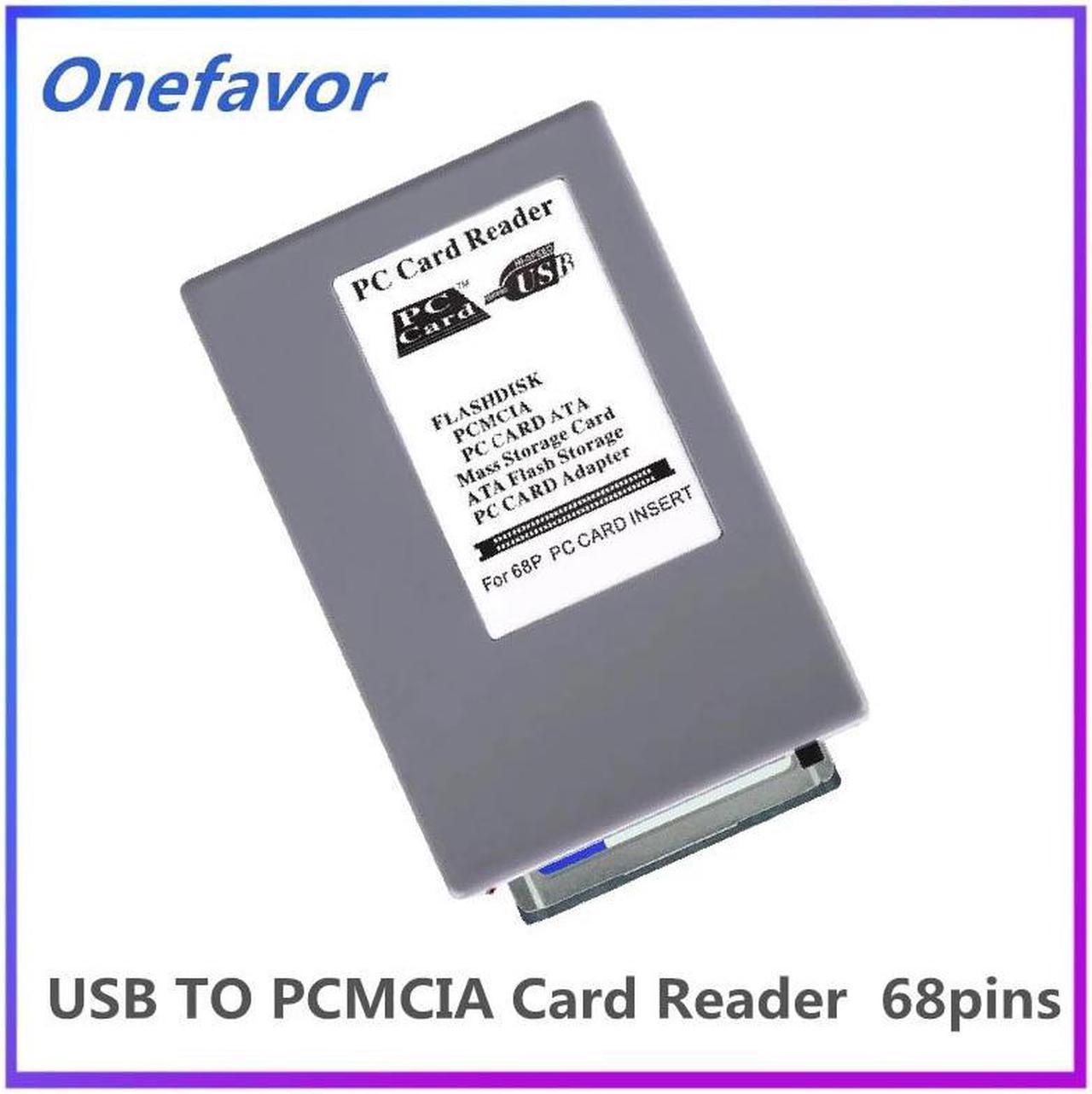 New USB to PCMCIA Card Reader USB 2.0 PC Card Reader ATA Card Adapter Reader For 68pins PC ATA Card USB Port Pcmcia Card Reader Adapter