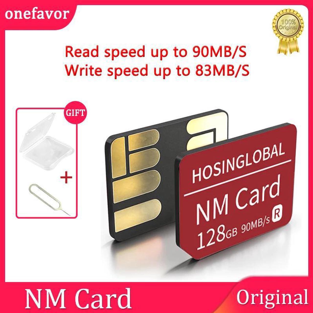 Original for Huawei NM Card 128GB 256GB Nano Memory Card 90MB/s For Huawei Mate40 Mate30 X Pro P30 P40 Pro series Nova5 6 MatePad NM 256GB Red