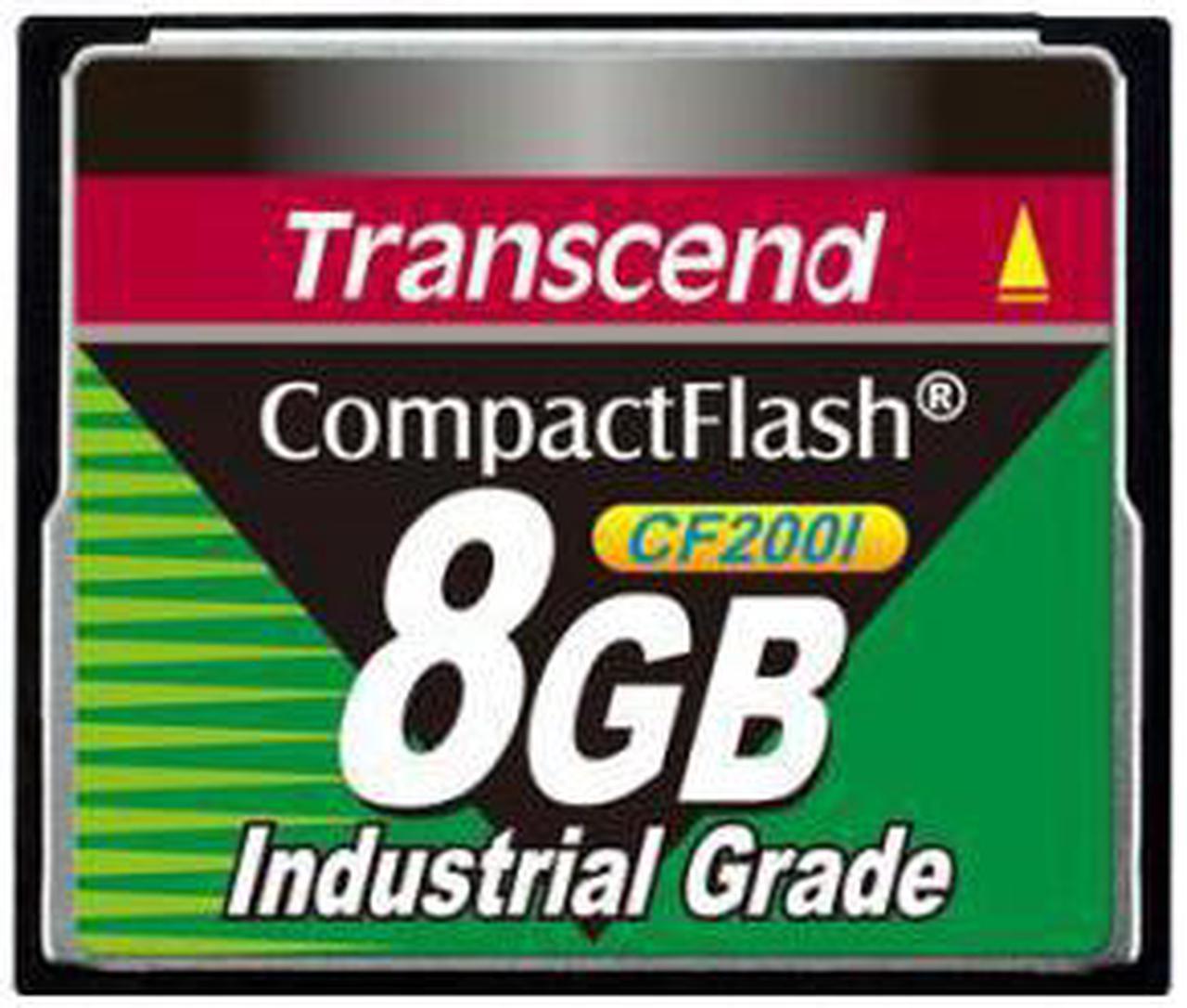 Original Transcend CF Card 8G Industrial Grade Memory Card TS8GB CF200I CNC Machining ( Second-hand,Old) CompactFlash (CF) Card Send PC card readerSend(gift)