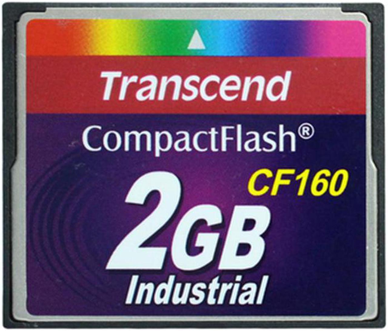 Original Transcend CF card 2G industrial grade memory card TS2GCF160 Fanuc CNC machining center ( Second-hand,Old) CompactFlash (CF) Card Send PC card readerSend(gift)