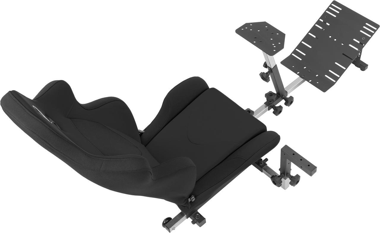 Alt view image 6 of 7 - OpenWheeler GEN3 Racing Wheel Stand Cockpit Black on BLACK | Fits All Logitech G923 | G29 | G920 | Thrustmaster | Fanatec Wheels | Compatible with Xbox One, PS4, PC Platforms