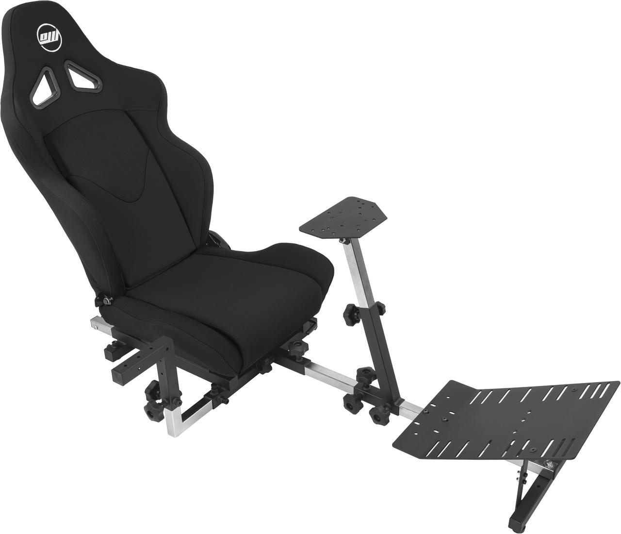 Alt view image 2 of 7 - OpenWheeler GEN3 Racing Wheel Stand Cockpit Black on BLACK | Fits All Logitech G923 | G29 | G920 | Thrustmaster | Fanatec Wheels | Compatible with Xbox One, PS4, PC Platforms