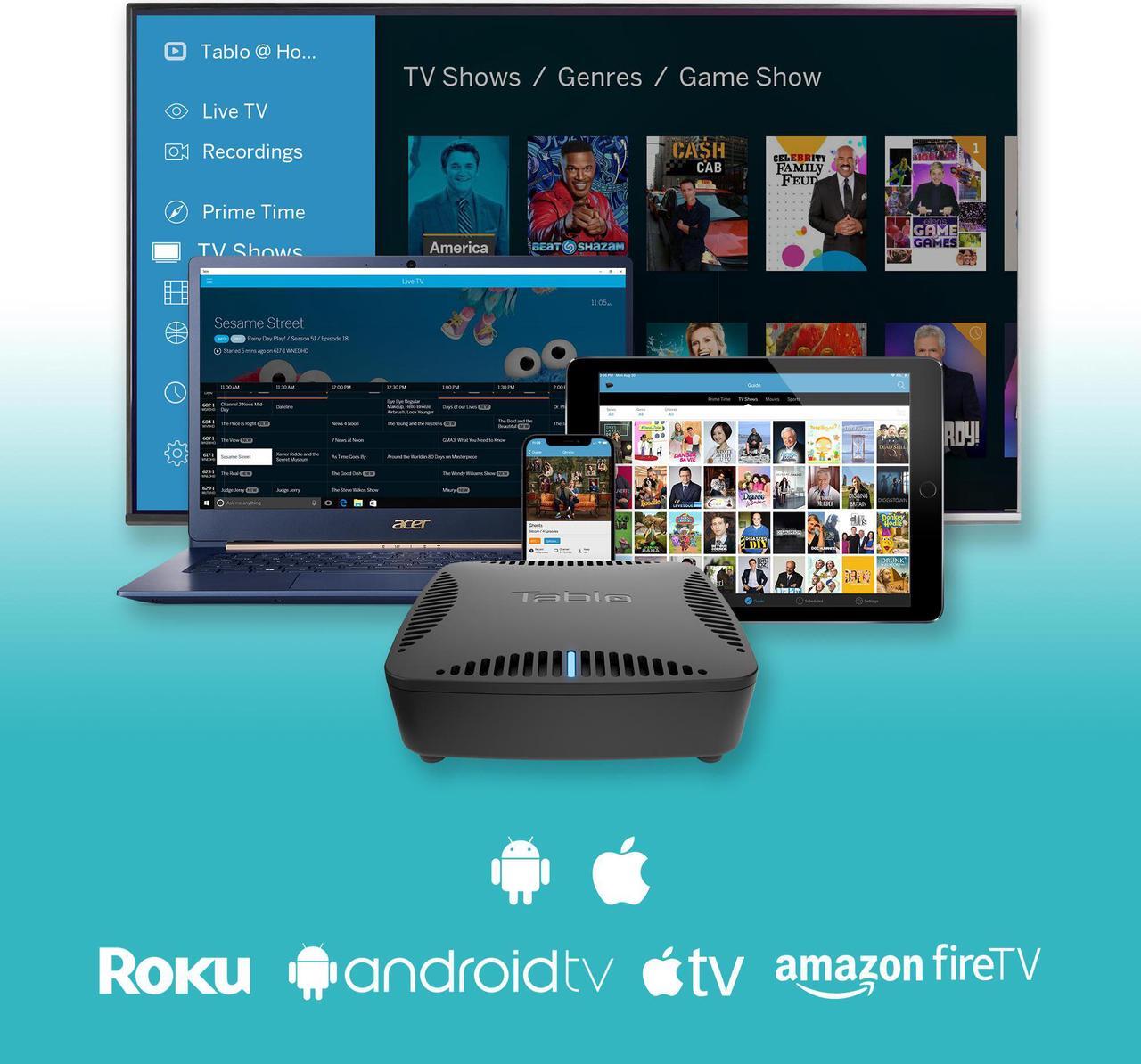 Alt view image 2 of 8 - Tablo Dual LITE [TDNS2B-01-CN] Over-The-Air [OTA] Digital Video Recorder [DVR] for Cord Cutters - with WiFi, and Live TV Streaming - Black