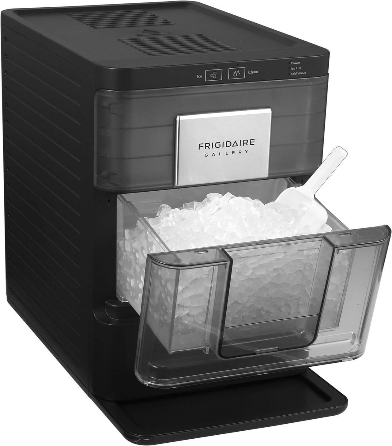 Alt view image 5 of 7 - FRIGIDAIRE Gallery Countertop Crunchy Chewable Nugget Ice Maker, 44lbs per Day, Auto Self Cleaning, 2.0 Gen, Black