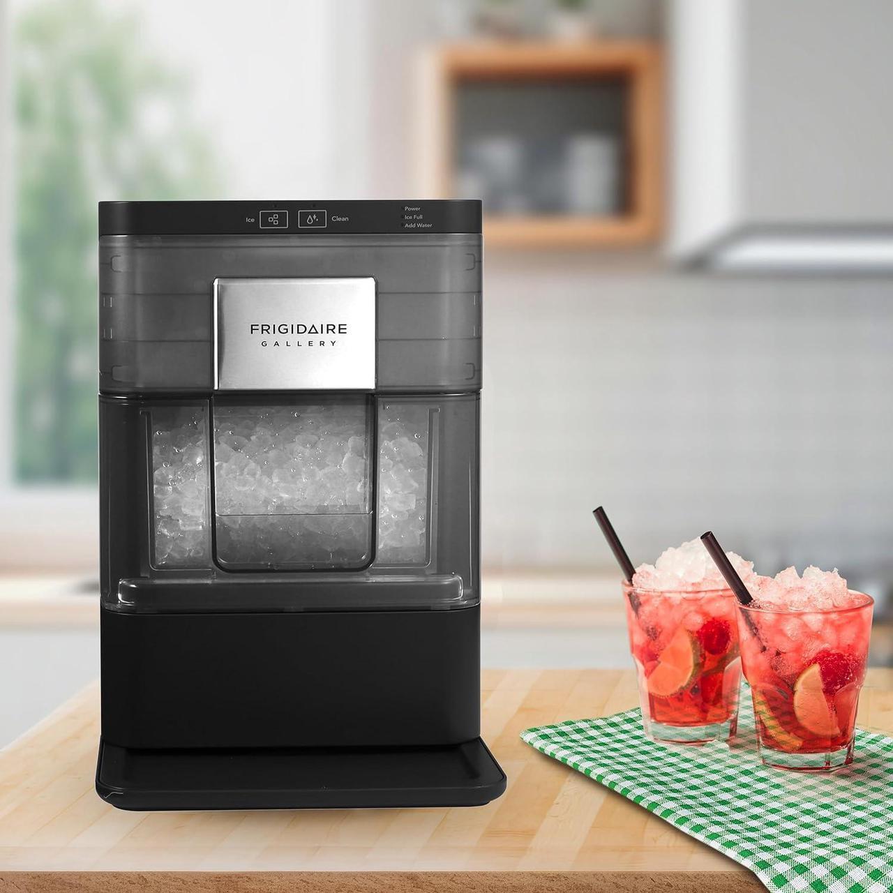 Alt view image 6 of 7 - FRIGIDAIRE Gallery Countertop Crunchy Chewable Nugget Ice Maker, 44lbs per Day, Auto Self Cleaning, 2.0 Gen, Black