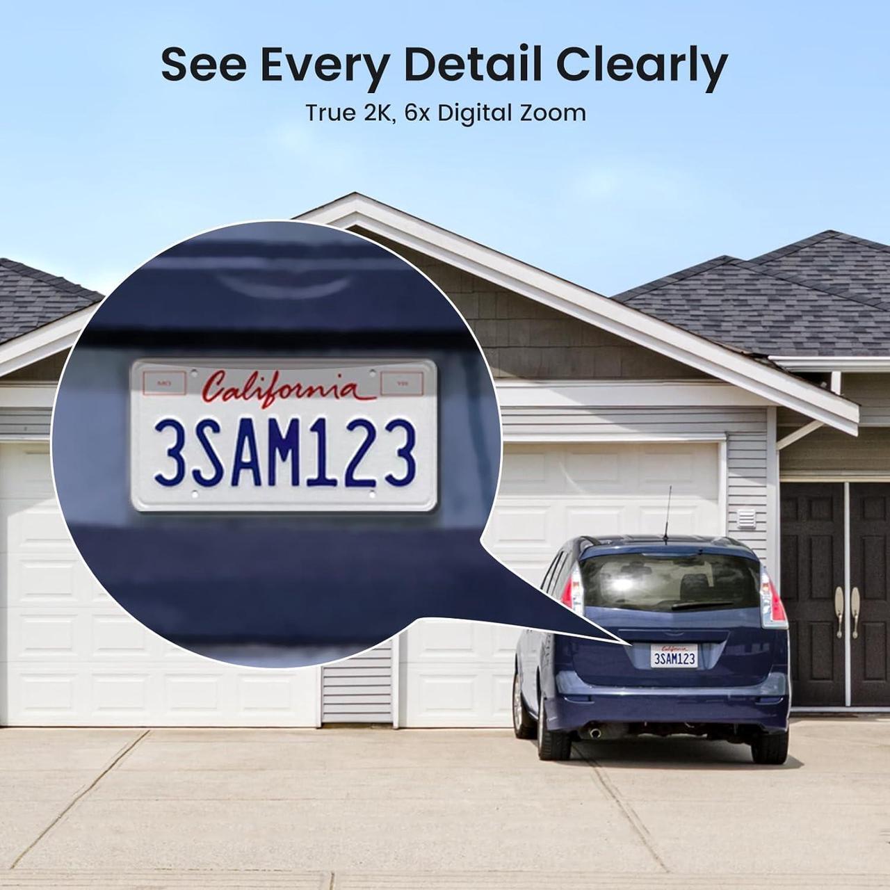 Alt view image 7 of 7 - Solar Security Cameras Wireless Outdoor, 2K QHD Home Security System, 4 Cameras Kit with 166° Ultra-Wide View, Forever Power, Spotlight Camera, 32G Local Storage, No Monthly Fee