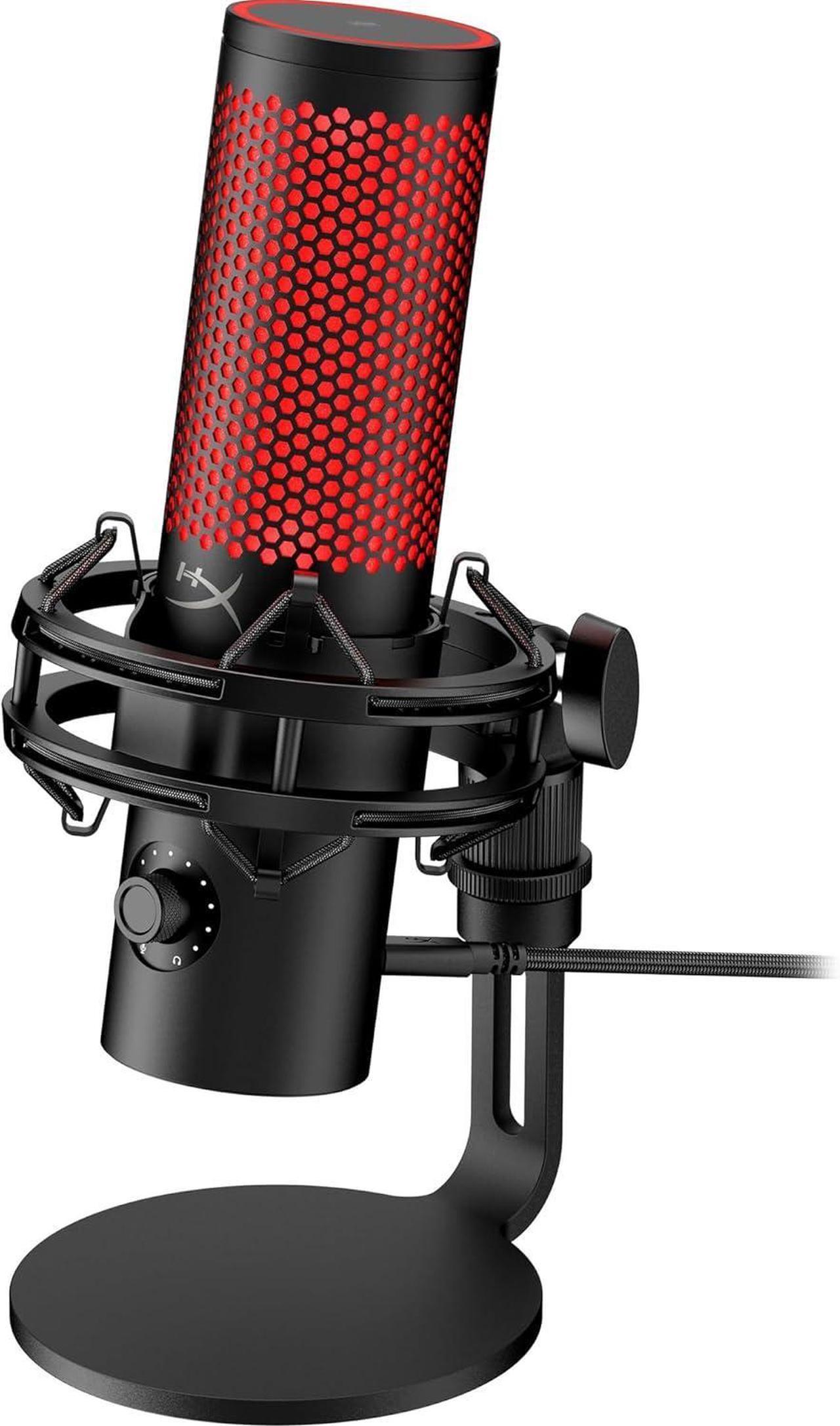 Main image of HyperX QuadCast 2  USB Microphone for Gaming, Streaming and Podcasting, with On-Board Controls, LED Lighting, Removable Shock Mount, PC, Mac, PS5, PS4, USB-C - Black