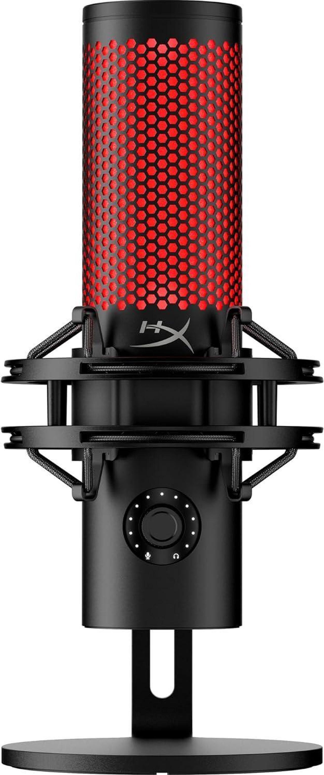 Alt view image 2 of 7 - HyperX QuadCast 2  USB Microphone for Gaming, Streaming and Podcasting, with On-Board Controls, LED Lighting, Removable Shock Mount, PC, Mac, PS5, PS4, USB-C - Black