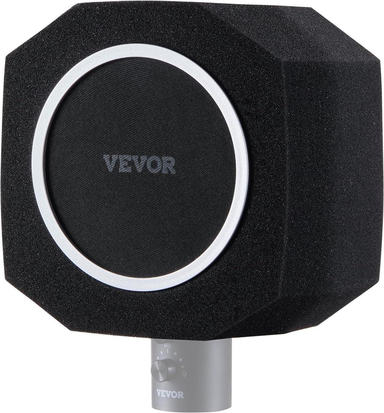 Main image of Microphone Isolation Ball, High-Density Acoustic Foam, Windscreen Isolation Shield with Dual-Layered Pop Filter, for 1.57 to 2.36 in Microphones Vocal Isolation Booth Noise Reflection Reduction