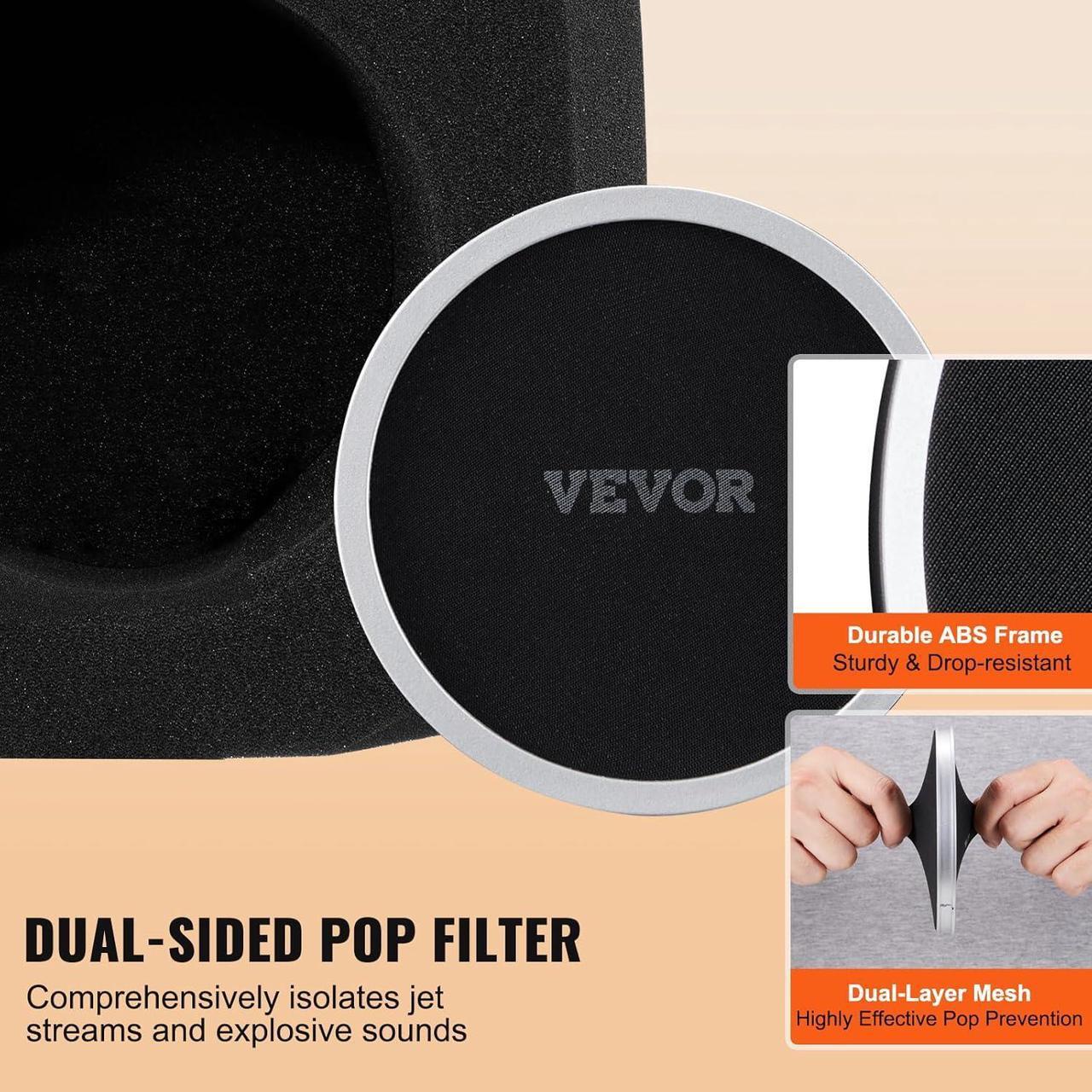 Alt view image 5 of 7 - Microphone Isolation Ball, High-Density Acoustic Foam, Windscreen Isolation Shield with Dual-Layered Pop Filter, for 1.57 to 2.36 in Microphones Vocal Isolation Booth Noise Reflection Reduction