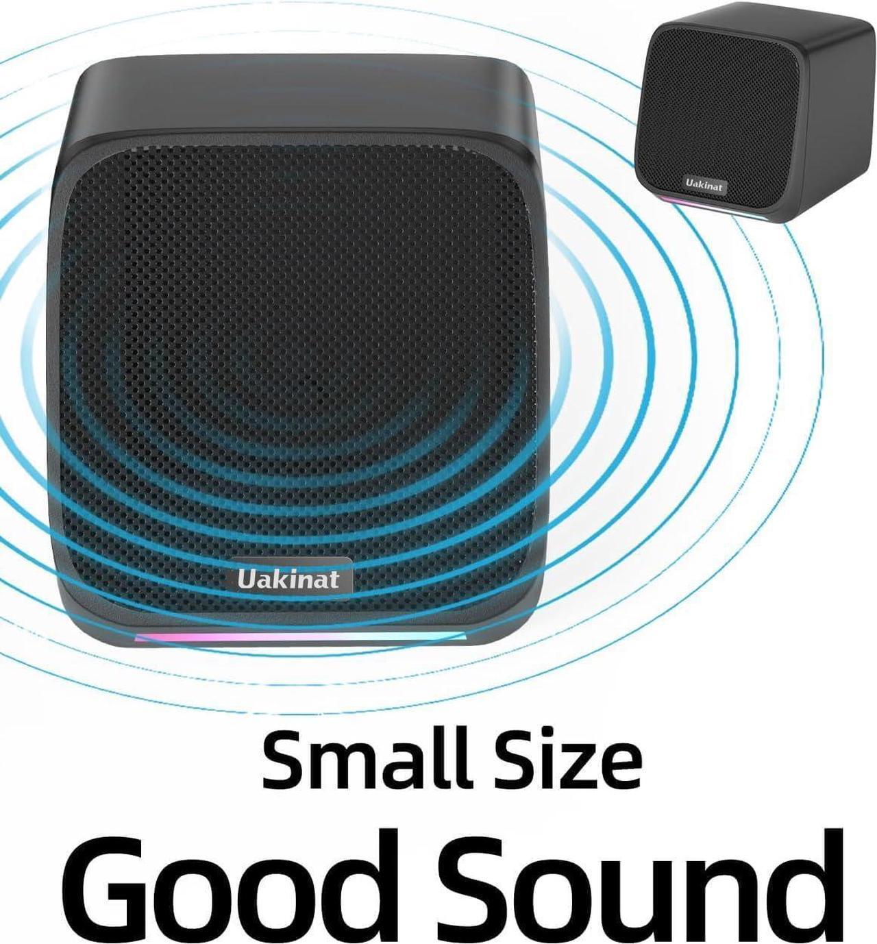 Alt view image 5 of 6 - Computer Speakers,Computer Speakers for Desktop PC,Desktop Speakers,Small Computer Speakers USB Powered 3.5mm Aux Speaker for PC,Laptop,Tablet,Phone