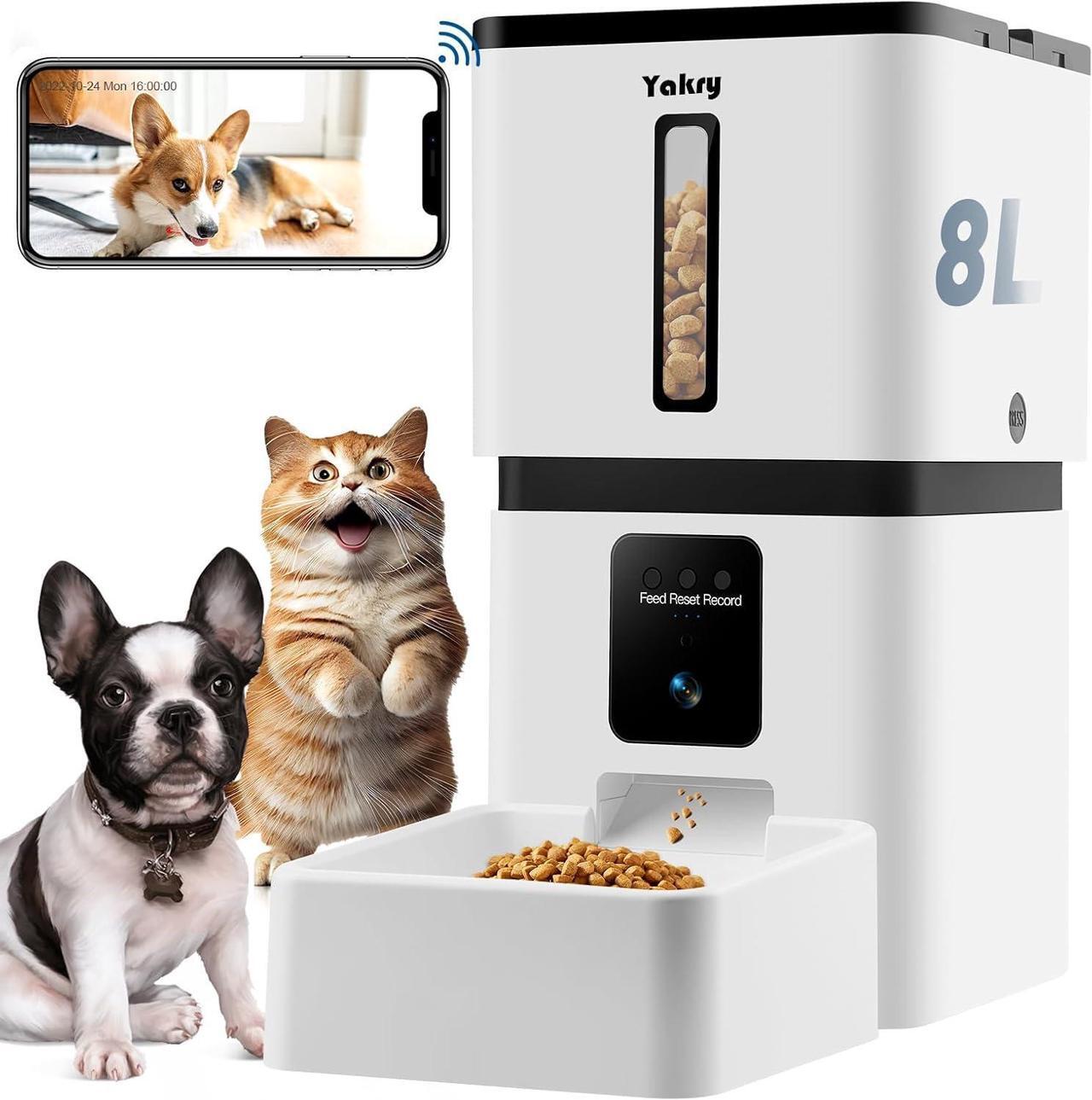Main image of Automatic Dog Feeder with Camera WiFi: 33 Cups 5G App Control Easy Setup Cat Food Dispenser - HD 1080P Video Recording Timed Pet Feeder for Cat Dog Small-Pet