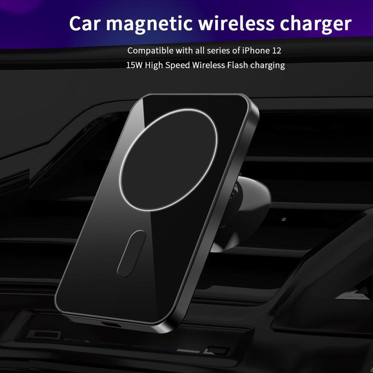 2021 new Magnetic Desktop Phone Qi 15W Wireless Phone Charger Wireless Car Charger