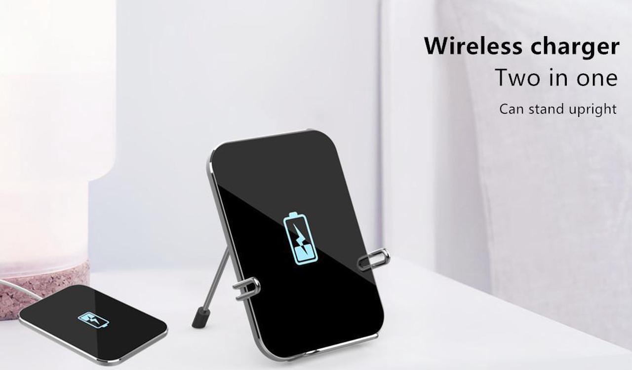 one-piece non-slip soft slicone adapter cellphone wireless charger can charge with shell for android phone