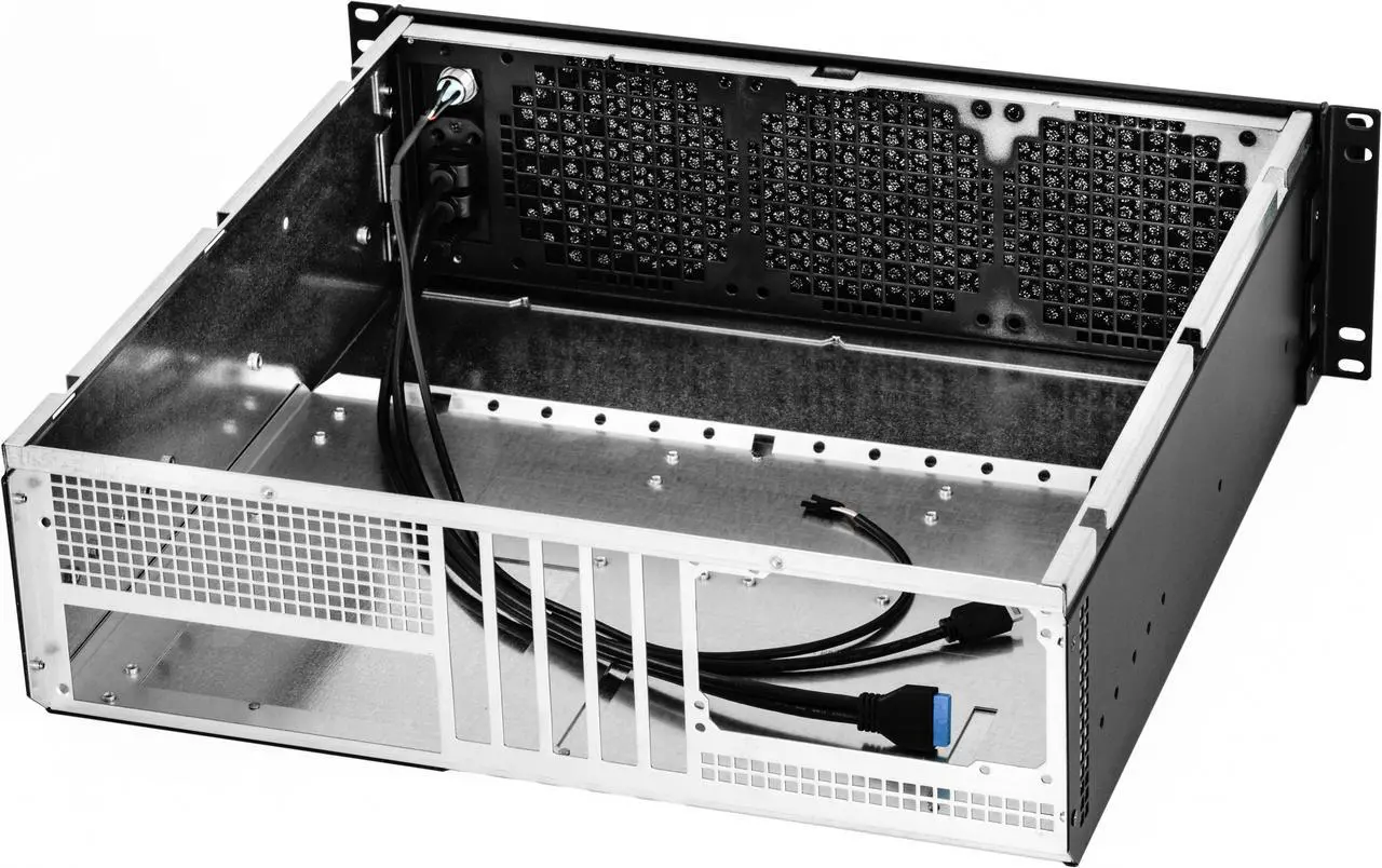 Alt view image 5 of 6 - Sliger CX3172a | 3U 17" Deep Rackmount Chassis w/ Short Tray  | High Wattage ATX PSU | ATX Motherboard | 2 SSD Mounts | 5x PCIe Slots| Gaming PC | Made In USA