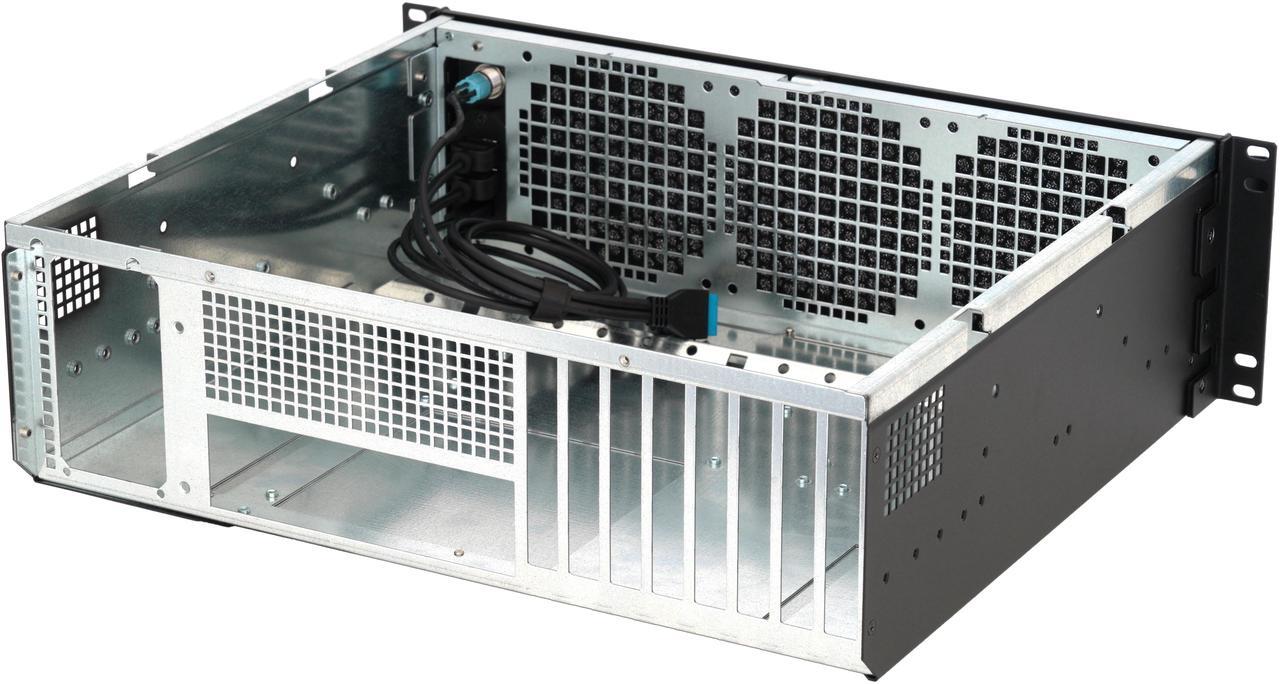 Alt view image 4 of 7 - Sliger CX3150a | 3U 15" Depth Rackmount Case | ATX Motherboard | 8x PCIe Slot Cutouts | SFX PSU | 3x Fan Mounts | 1x USB C & 2x USB A | Made in USA