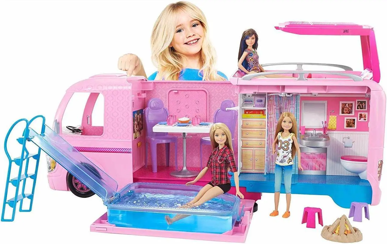 Alt view image 18 of 20 - Mattel FBR34 Barbie Dream Camper