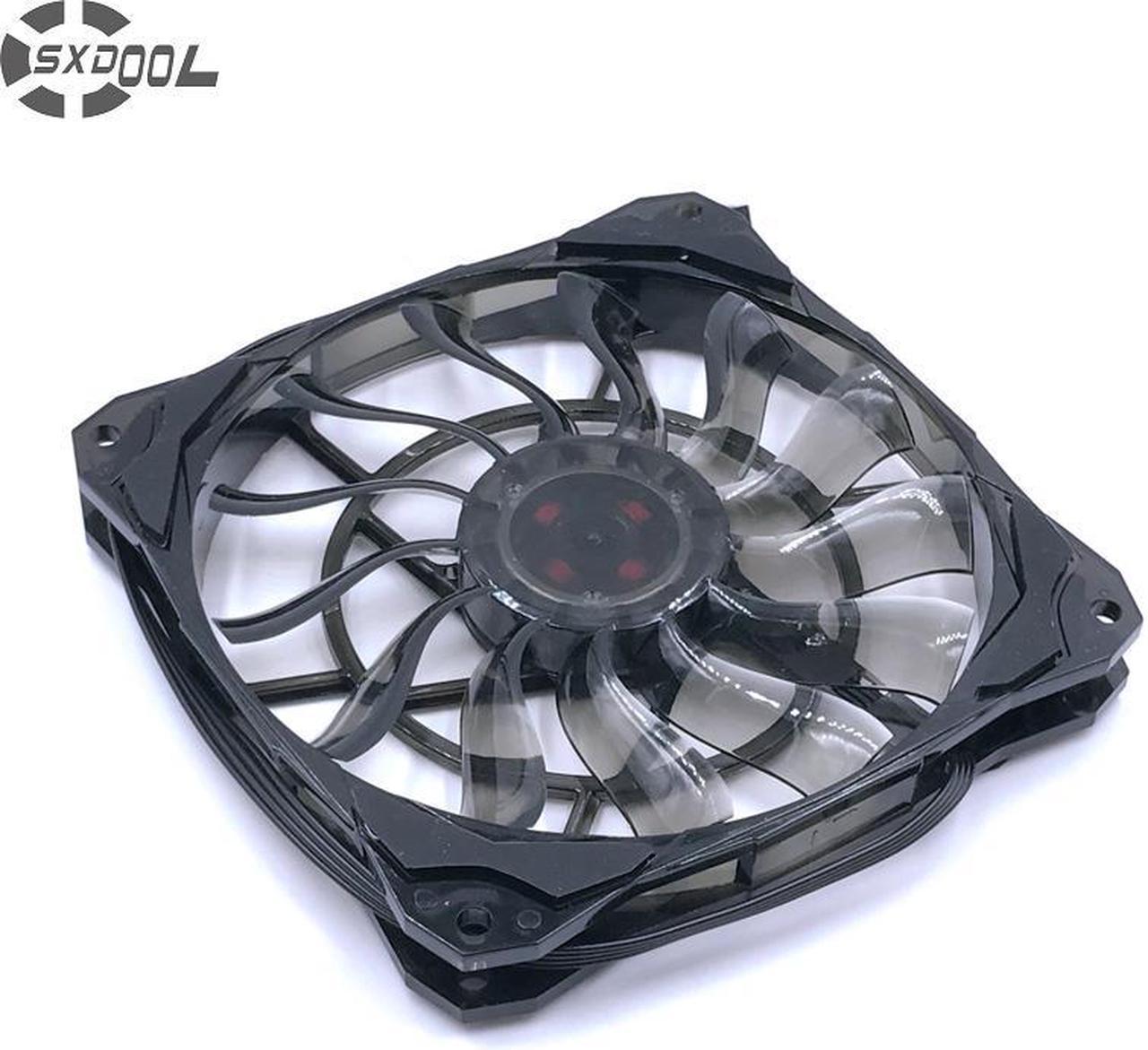 PC Fan 120mm Slim 15mm Thickness, Quiet Computer Cooling Fans, 53.6CFM 120X15mm PWM Controlled  with De-vibration Rubber