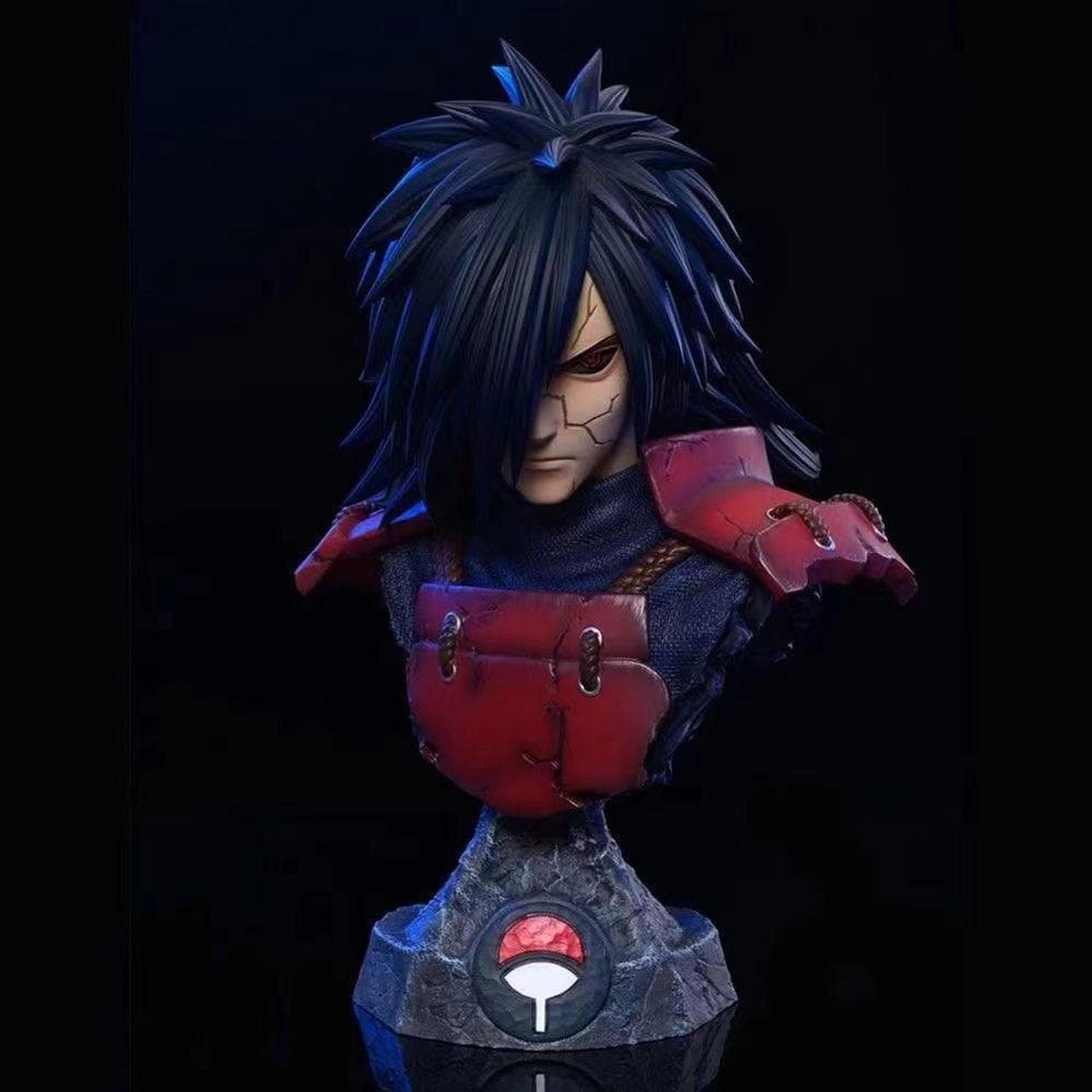 Alt view image 2 of 6 - 15cm Anime NARUTO Figure Namikaze Minato Sarutobi Hiruzen Tobirama Uchiha Uchiha Itachi Madara Action Figure Model Toys Gifts(With box)(Madara)
