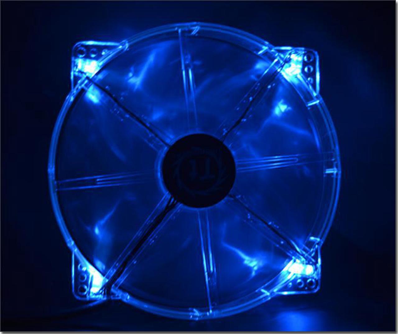 For TT 17cm 170mm Chassis Fan Ultra-Quiet Computer Cooling Ventilating Fan 17020 Led Blue Light Fan 170x170x20mm