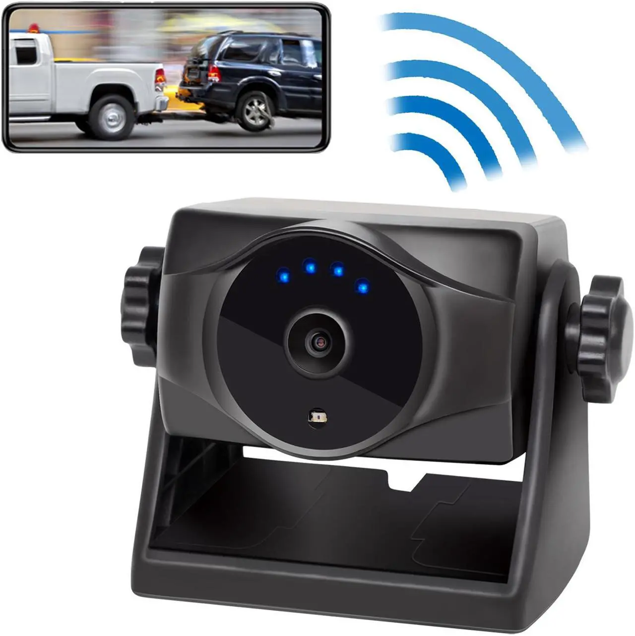 Main image of INSEETECH 1080P Magnetic Wireless Backup Camera, 90 Days Standby Rechargeable Battery, Waterproof Rear/Front View Camera for Hitching Boat Trailer Horse Pickup RV Car for iPhone iPad Android
