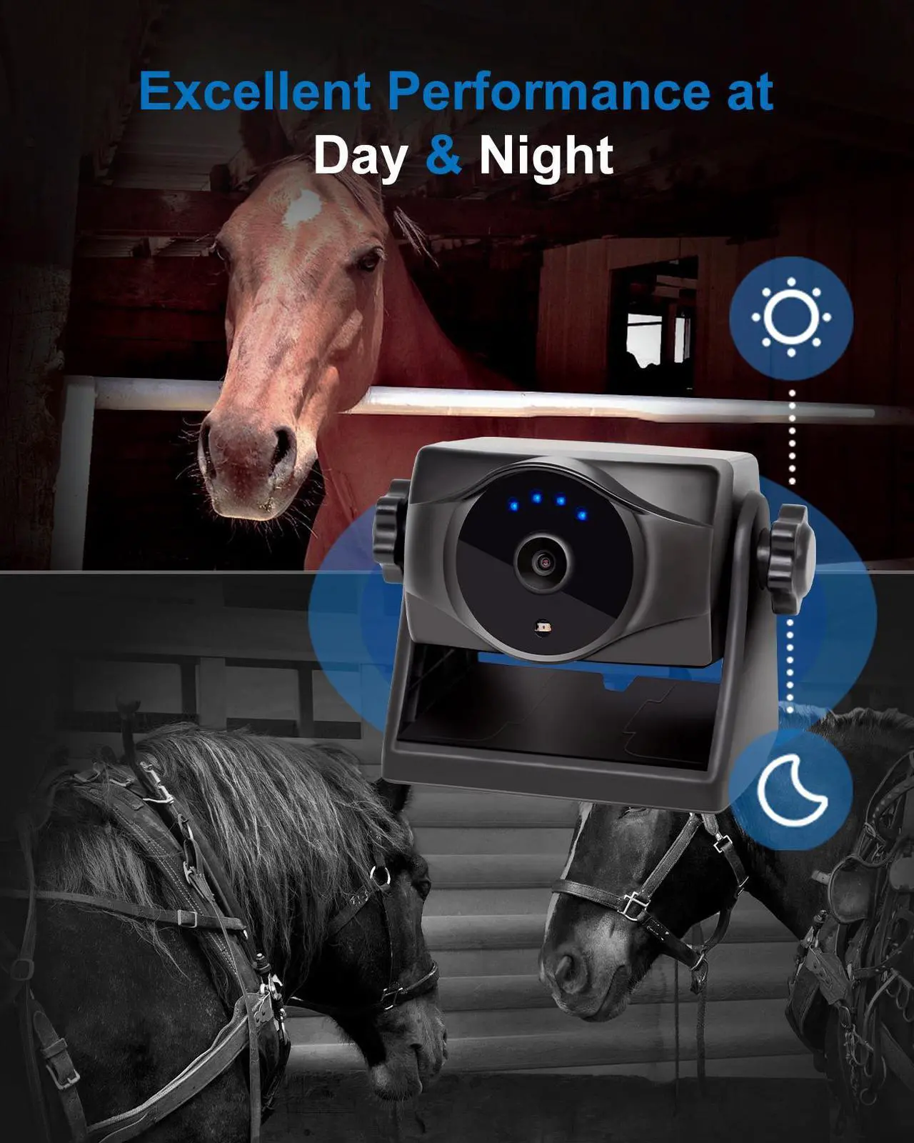 Alt view image 5 of 7 - INSEETECH 1080P Magnetic Wireless Backup Camera, 90 Days Standby Rechargeable Battery, Waterproof Rear/Front View Camera for Hitching Boat Trailer Horse Pickup RV Car for iPhone iPad Android