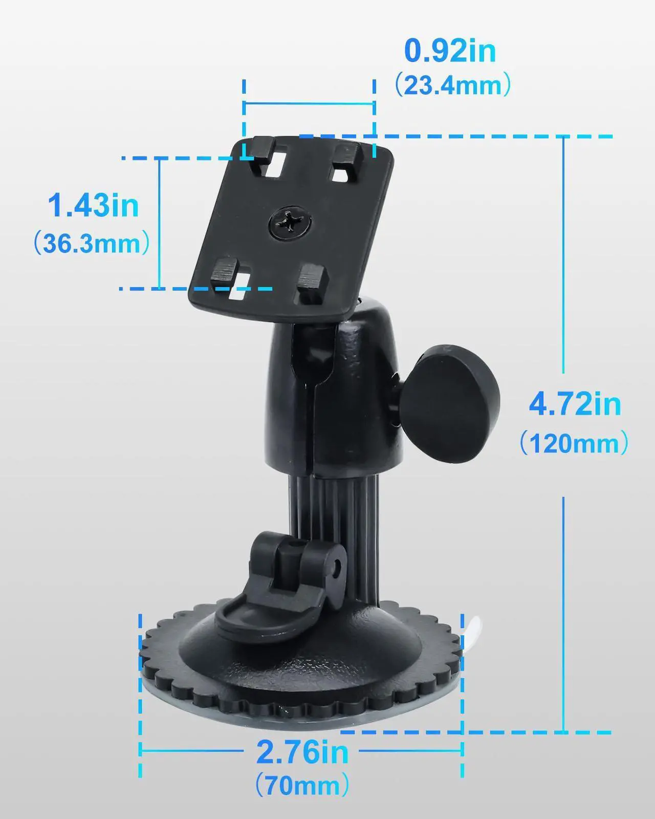Alt view image 6 of 7 - INSEETECH Windshield Suction Cup Mount, Compatible with 7/ 9/10.26" CarPlay Screens, GPS, Backup Camera Monitors, and Portable Displays, Easy to Install, Metal-Made, Strong Load-Bearing