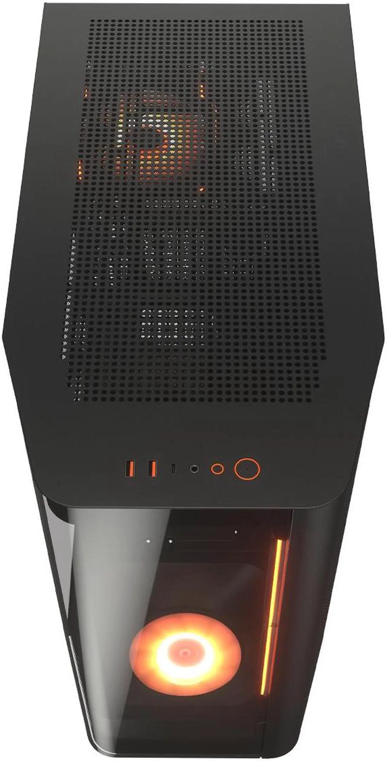 Alt view image 5 of 9 - COUGAR FV270 RGB Mid Tower E-ATX Case, Tempered Curved Glass, Reverse Connector Motherboard supported, 420mm GPU Supported, ARGB PWM Fans *4 Pre-installed, (RGB/Black)