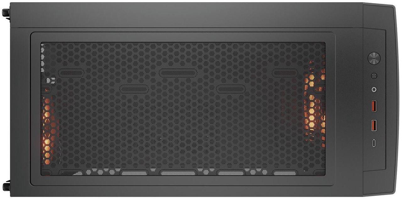 Alt view image 5 of 7 - COUGAR AIRFACE ECO RGB Gaming Case, 180mm PWM Fans *2 & 120mm ARGB Fan *1 pre-Installed, Modular I/O Panel, Max. Graphics Card Length 390mm, Support Vertical GPU, (Black)