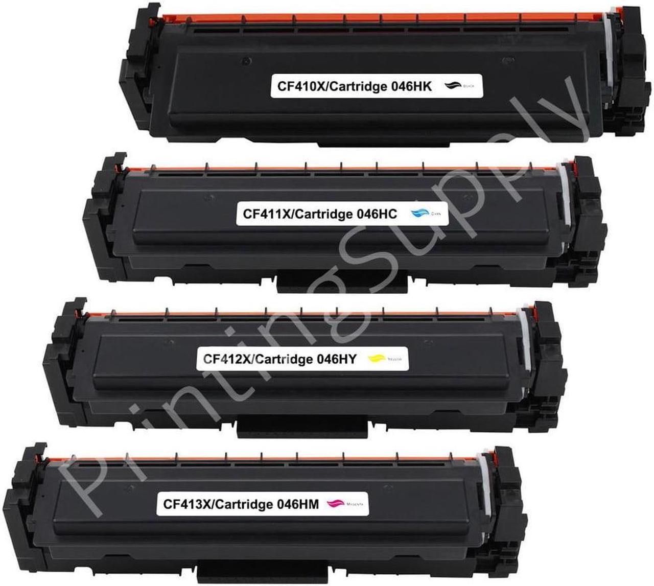 Main image of 4 Pack New Black Cyan Magenta Yellow Toner Cartridge For HP 410X CF410X CF411X CF412X CF413X Compatible with HP Color LaserJet Pro M452dn 452dw 452nw 377dw 477fdn 477fdw 477fnw