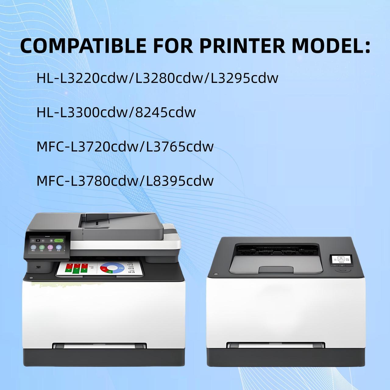 Alt view image 4 of 4 - TN229XXL Black Toner Cartridge Compatible for Brother TN229 XXL, Fits for Brother HL-L3220 HL-L3280cdw HL-L3295cdw HL-L3300cdw HL-L8245cdwMFC-L3720cdw MFC-L3765cdw MFC-L3780cdw MFC-L8395cdw With Chip