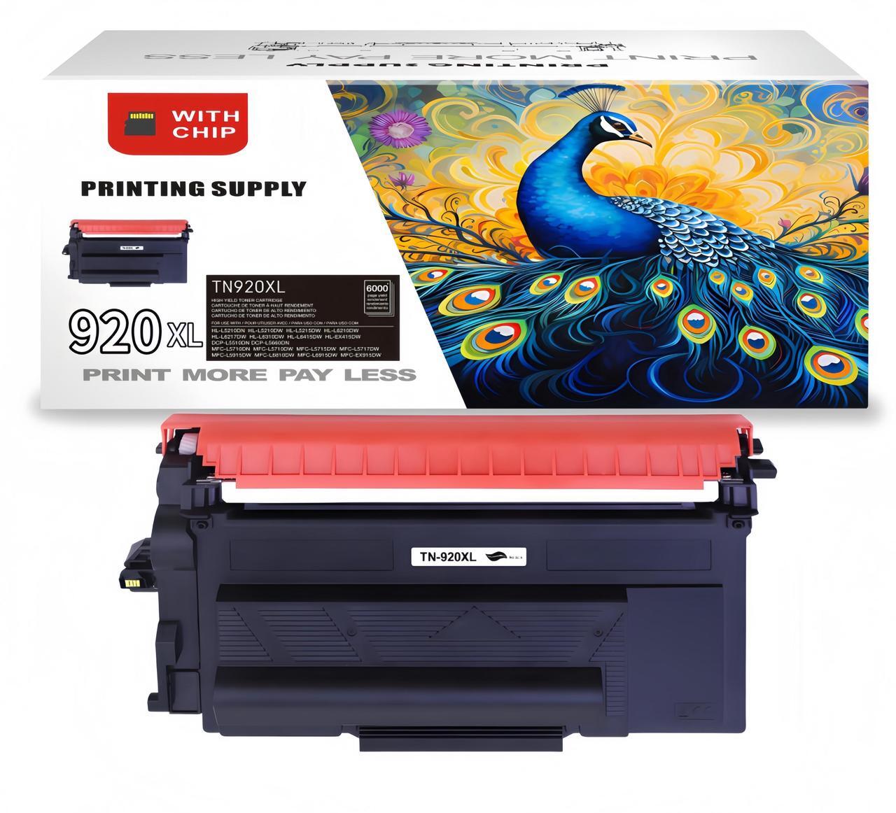 Main image of TN920XL Black Toner Cartridge Compatible for Brother TN920 XL, Fits for Brother HL-L6210DW HL-L6210DWT HL-L5210DN HL-L5210DW HL-L5210DWT With Chip