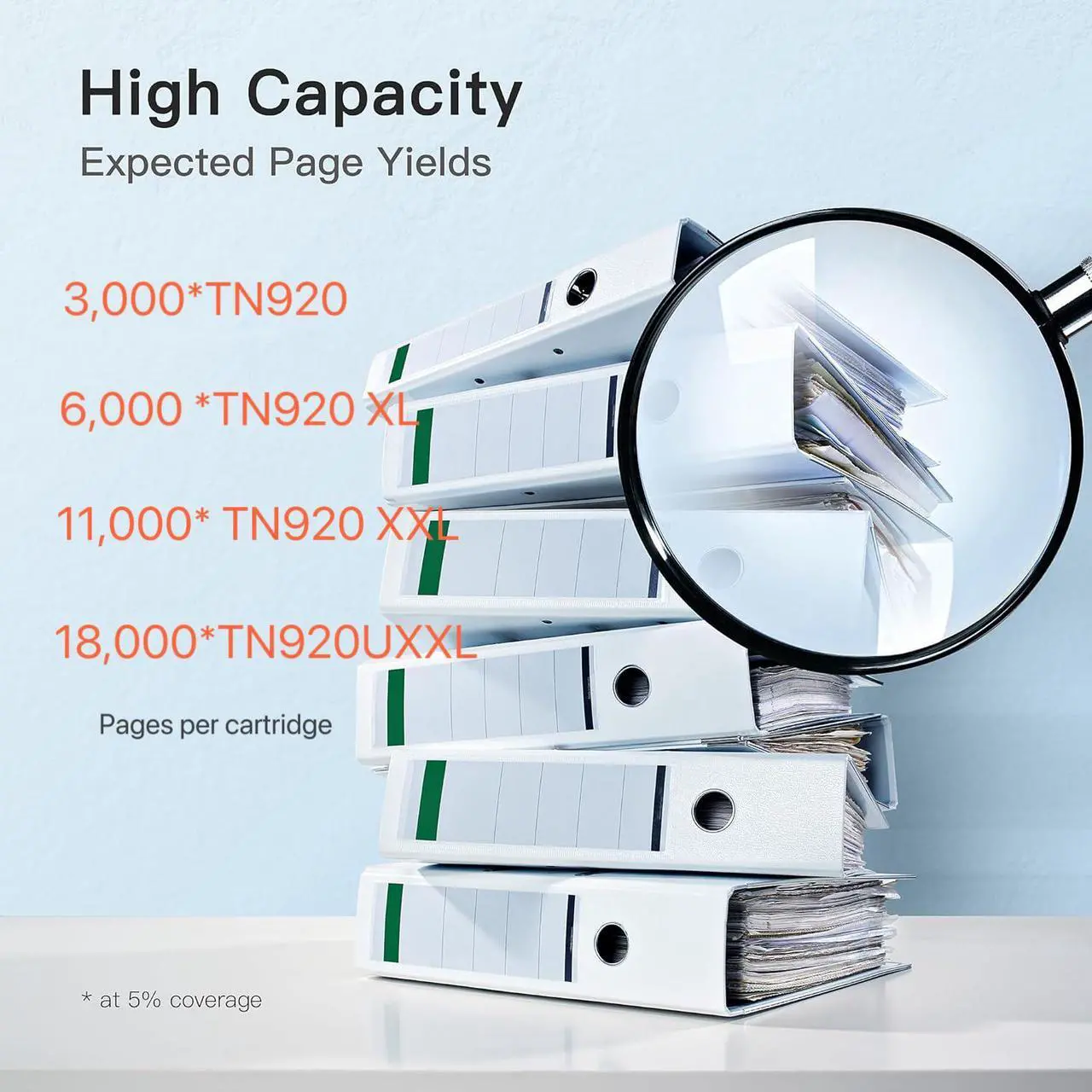 Alt view image 2 of 4 - TN920UXXL Black Toner Cartridge Compatible for Brother TN920 UXXL, Fits for Brother HL-L6210DW HL-L6210DWT HL-L5210DN HL-L5210DW HL-L5210DWT With Chip