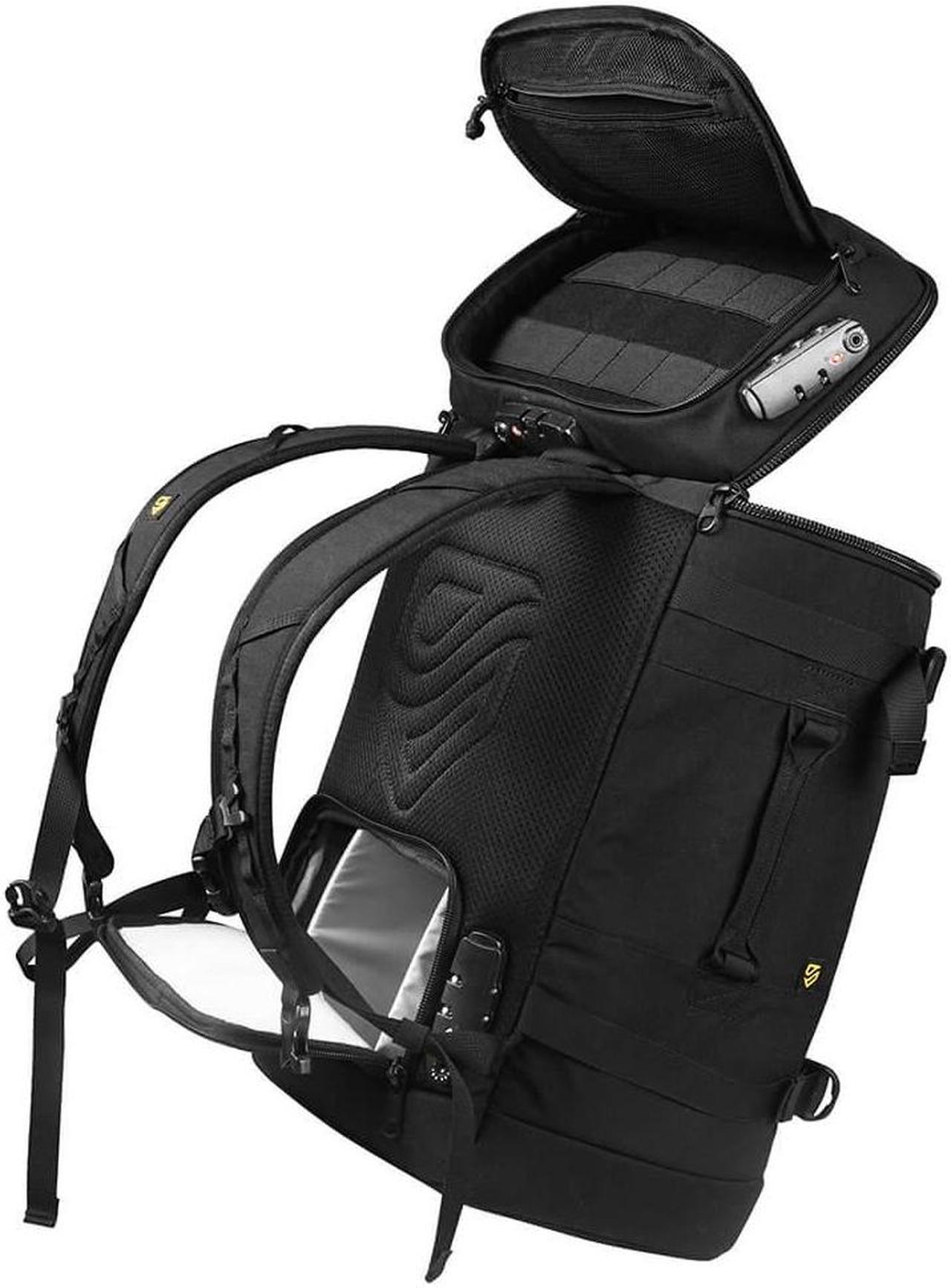 Main image of TradeSmart Black Tactical Backpack: Gun Range Backpack with 3 TSA Locks & YKK Zippers, His & Hers Versatile Gun Range Bag
