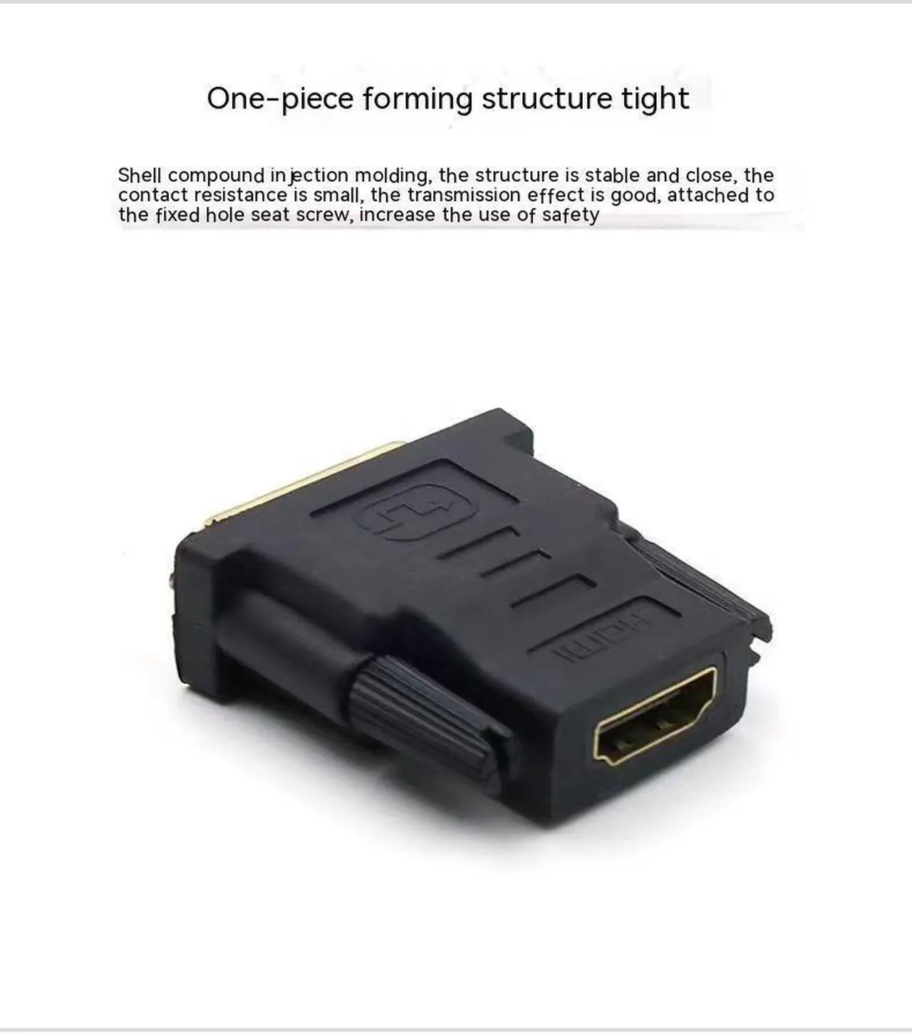 Alt view image 4 of 4 - DVI to HDMI Adapter, DVI-D 24+1Male to HDMI Female High Speed Adapter for Ps3,Ps4