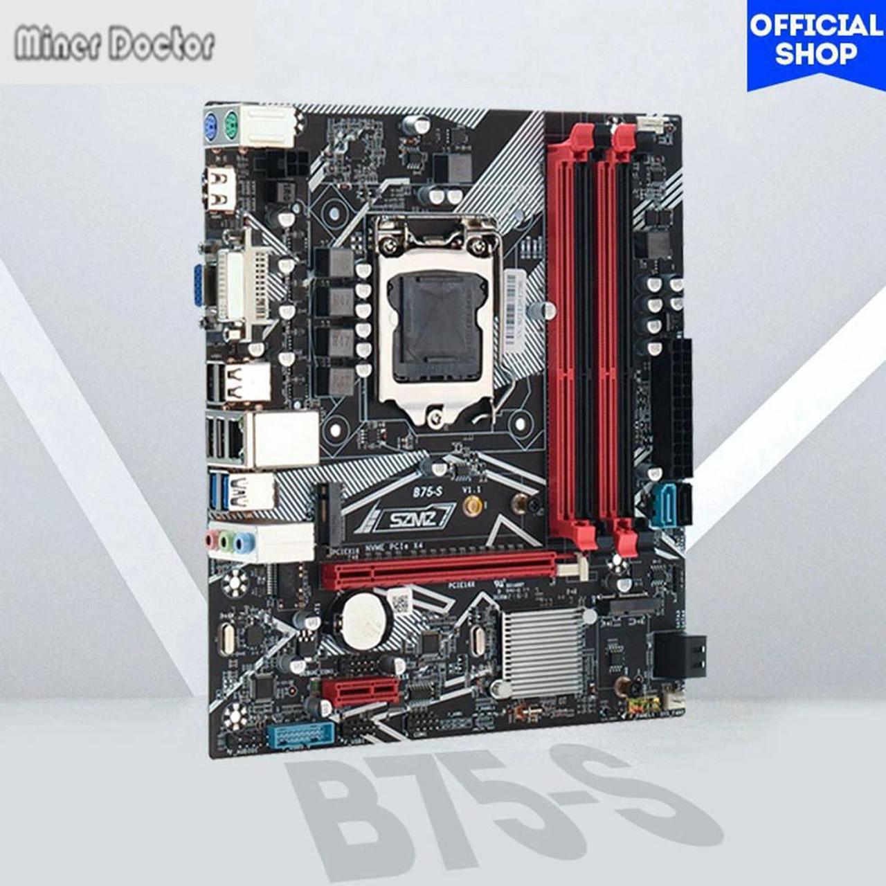 Main image of B75 Gaming PC Motherboard Support Intel Core i5 i7 i9 Xeon E3 V1 V2 LGA1155 CPU 4*DDR3 USB3.0 SATA3.0 NVME M.2 Placa Mae