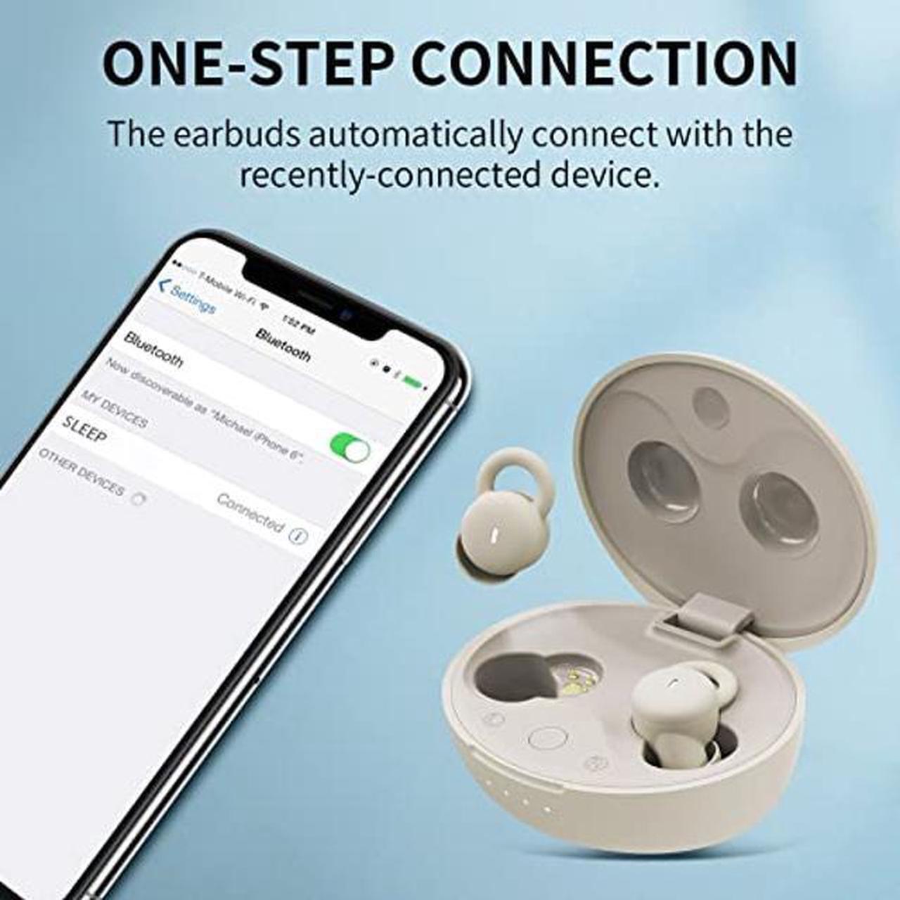 Alt view image 5 of 5 - Smallest Invisible Sleep Earbuds Comfortable Noise Blocking Wireless Headphones for Sleeping Bluetooth Flat Ear Buds for Side Sleepers,Tiny Hidden Sleepbuds for Work Sports