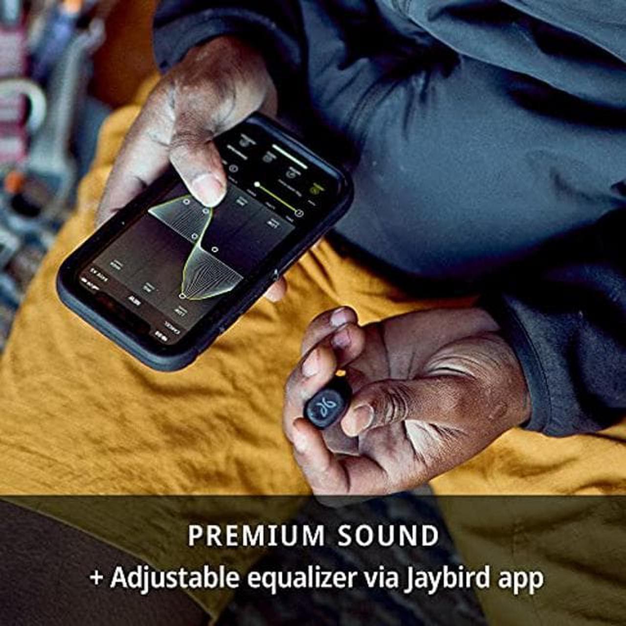 Alt view image 5 of 5 - Jaybird Vista 2 True Wireless Bluetooth Headphones With Charging Case - Premium Sound, ANC, Sport Fit, 24 Hour Battery, Waterproof Earbuds With Military-Grade Durability - Black