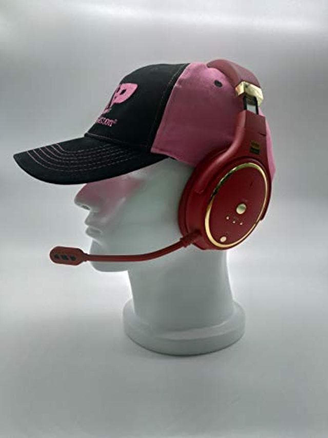 Alt view image 2 of 5 - VOZA V700D Electrostatic, Dual Driver Hi Res, Deep bass Over-Ear HiFi Headphone with Microphone, Red Color