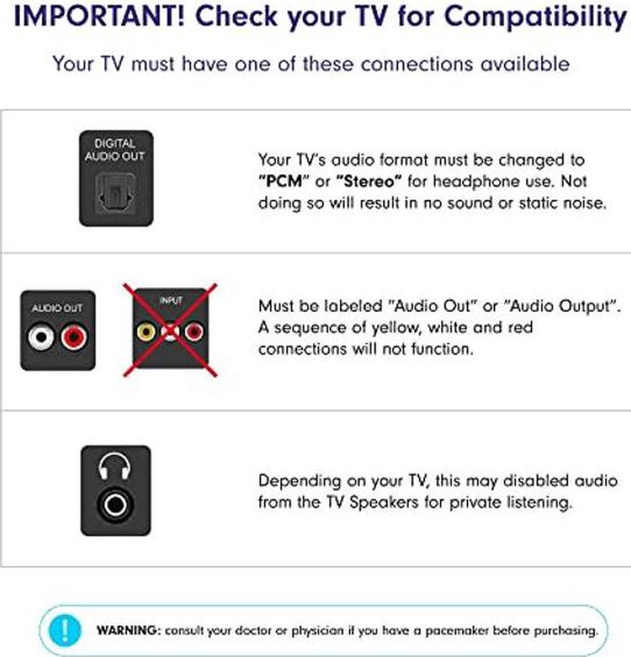 Alt view image 3 of 5 - AudioRange [(New Model)]  Seniors & Hard of Hearing | Wireless TV Headset Delay-Free, Lightweight, Comfortable, Rechargeable in-Ear Headphones for TV Watching, Television Amplifier, RF Headphones