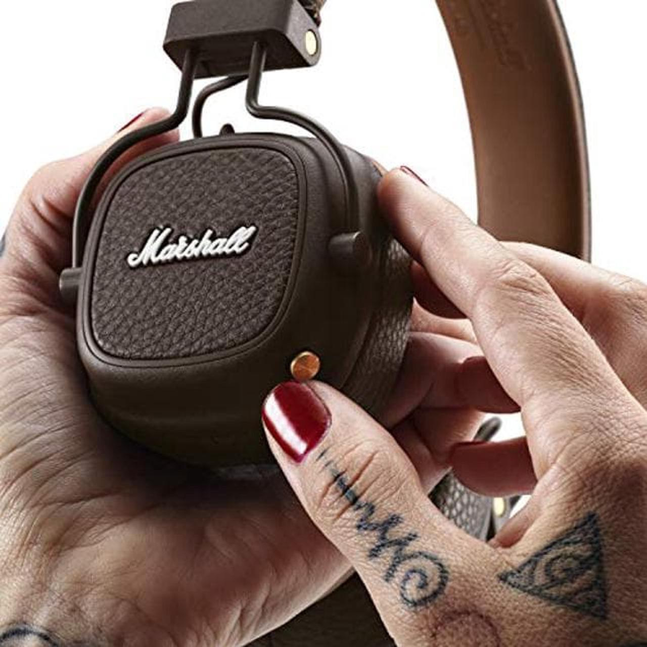 Alt view image 4 of 5 - Marshall Major III Bluetooth Wireless On-Ear Headphone, Brown