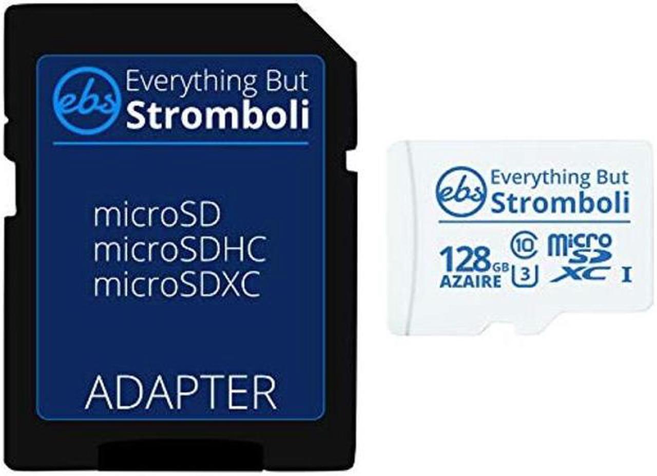 Alt view image 2 of 5 - Everything But Stromboli 128GB MicroSD Azaire Memory Card Plus Adapter (Ten Pack) Speed Class 10, U3, UHS-1, TF Micro SDXC Cards Works with Compatible Android Phones, Galaxy Tablets, Nintendo Switch