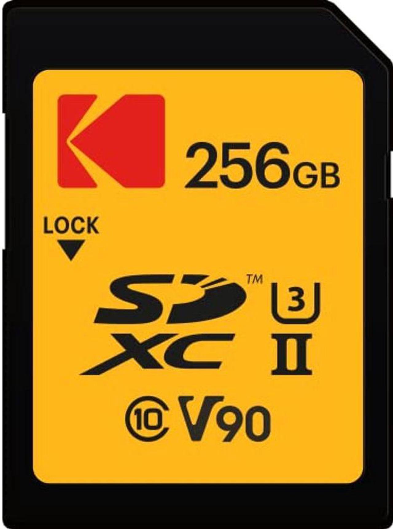 Main image of Kodak SDXC 256GB UHS-II U3 V90 Ultra Pro Memory Card - Up to 300MB/s Read Speed and 270MB/s Write Speed