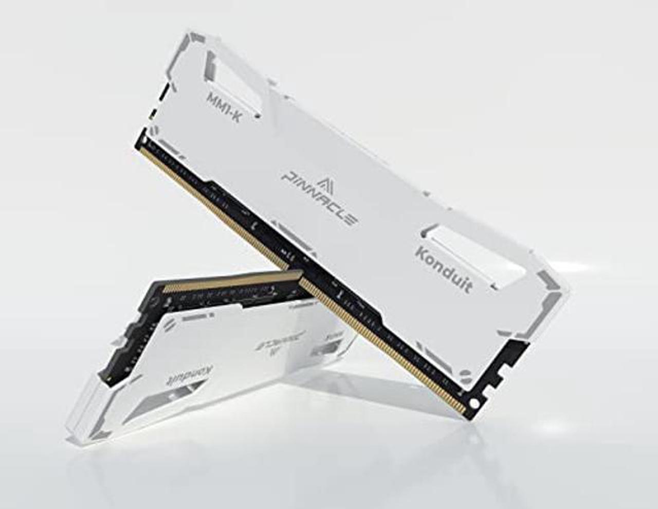 Alt view image 4 of 5 - Timetec Pinnacle Konduit 64GB KIT(4x16GB) DDR4 3600MHz PC4-28800 CL18-22-22-42 XMP2.0 Overclocking 1.35V Dual Rank Compatible for AMD and Intel Desktop Gaming PC Memory Module - White