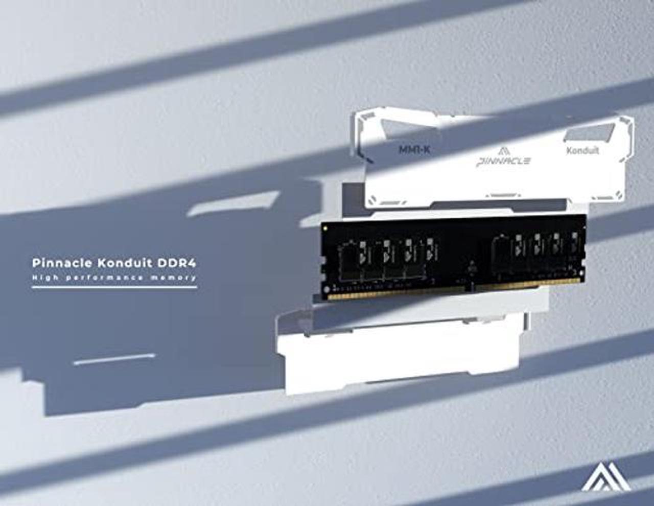 Alt view image 5 of 5 - Timetec Pinnacle Konduit 64GB KIT(4x16GB) DDR4 3600MHz PC4-28800 CL18-22-22-42 XMP2.0 Overclocking 1.35V Dual Rank Compatible for AMD and Intel Desktop Gaming PC Memory Module - White