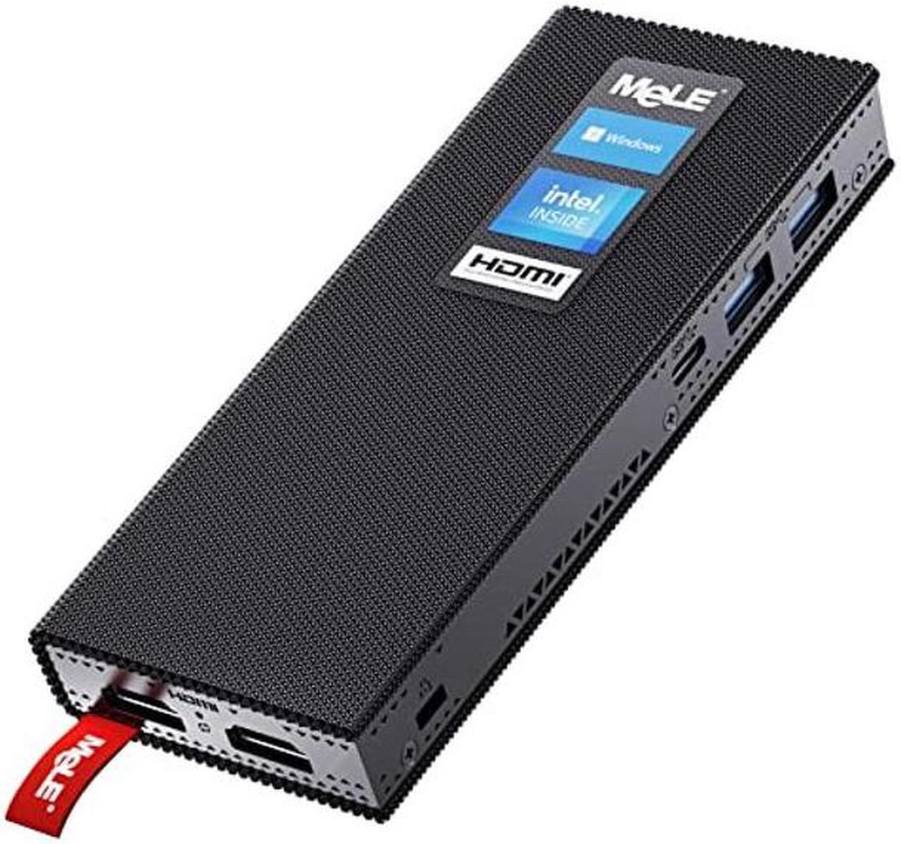 Main image of MeLE PCG02 Pro Fanless Mini PC Stick J4125 8GB/128GB Windows 11 Pro Micro Computer Stick Dual HDMI 4K Wi-Fi5 Gigabit Ethernet BT4.2 Support SSD,USB PD3.0 on Business Office Industrial IOT Media Home