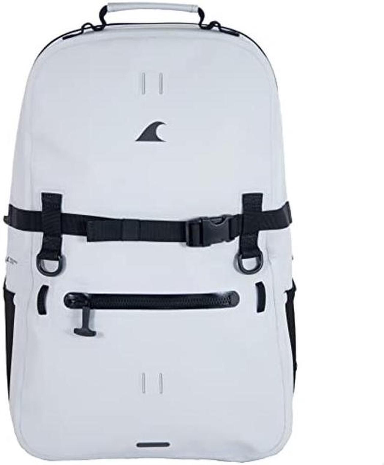 Main image of Breakwater Supply(tm) Fogland Waterproof Submersible Backpack with Laptop Sleeve & Airtight Zippers for Outdoors, Travel, Boating, Kayaking, Surfing, Floating Dry Bag, Unisex, TPU (Fog White, 25L)