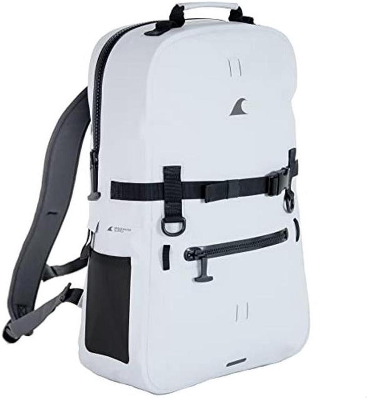 Alt view image 3 of 5 - Breakwater Supply(tm) Fogland Waterproof Submersible Backpack with Laptop Sleeve & Airtight Zippers for Outdoors, Travel, Boating, Kayaking, Surfing, Floating Dry Bag, Unisex, TPU (Fog White, 25L)