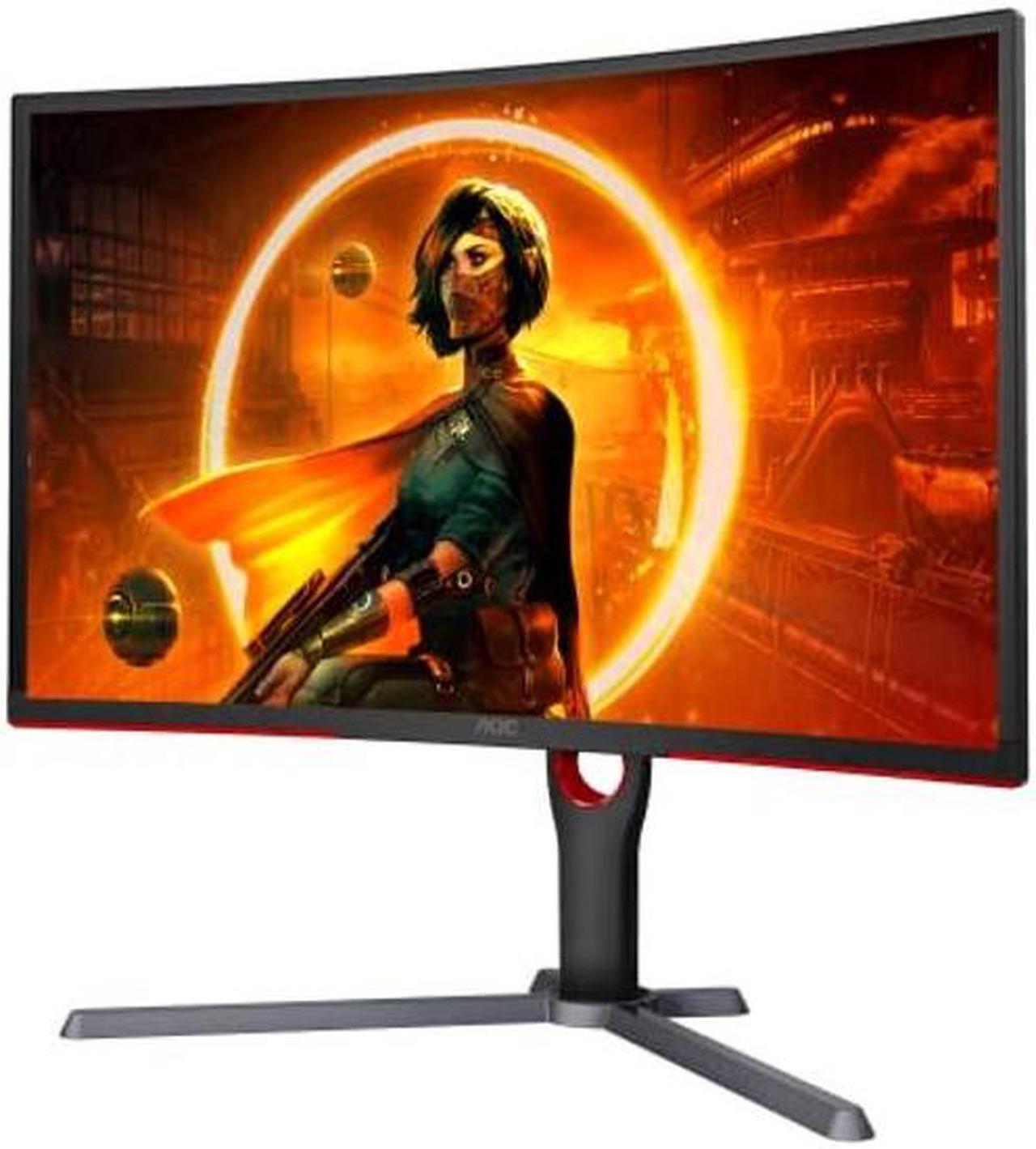 Alt view image 2 of 5 - AOC GAMING CQ27G3S Frameless Curved Gaming Monitor, QHD 2K 2560x1440, 1000R VA, 165Hz 1ms, FreeSync Premium ,Black