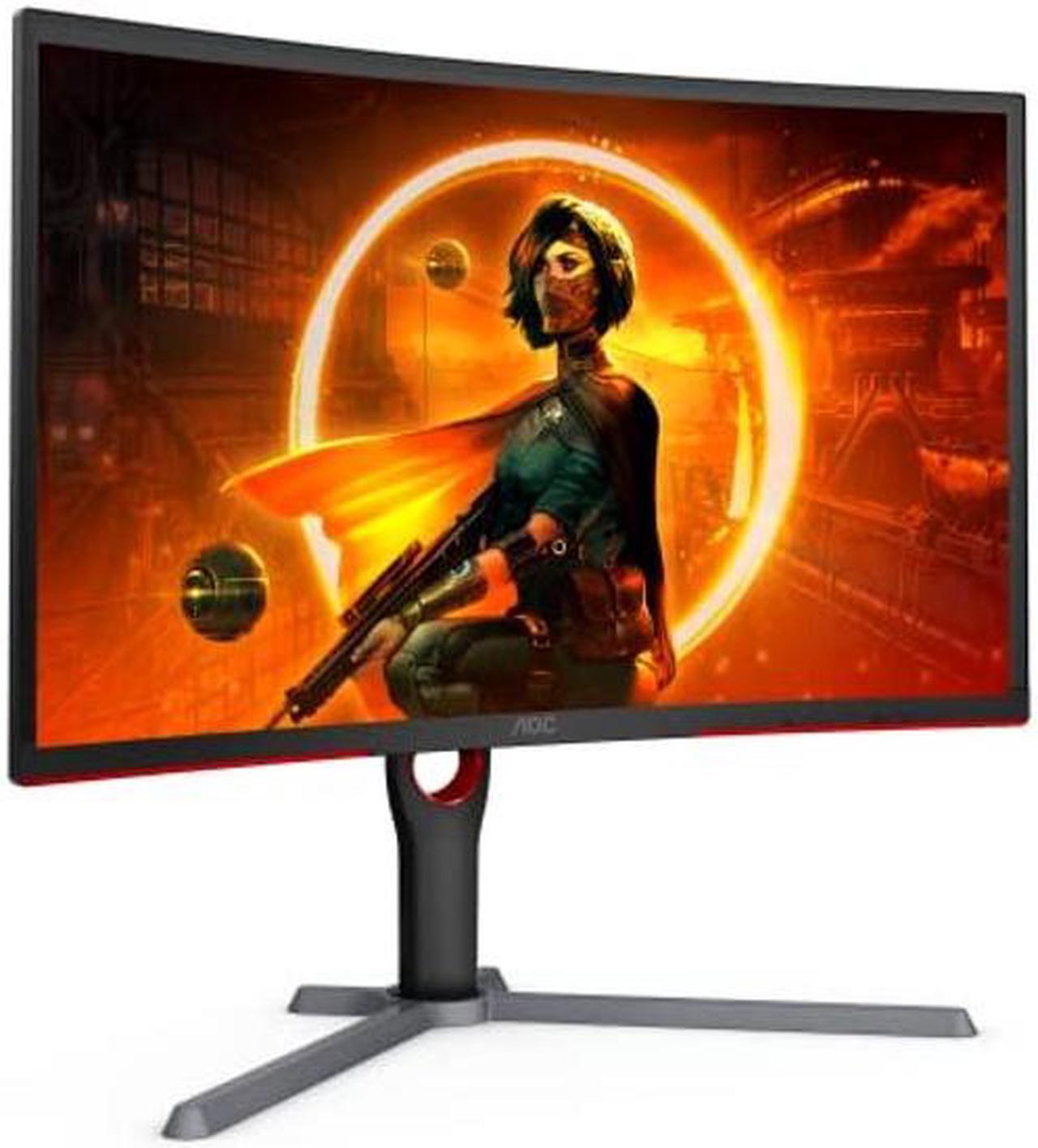 Alt view image 3 of 5 - AOC GAMING CQ27G3S Frameless Curved Gaming Monitor, QHD 2K 2560x1440, 1000R VA, 165Hz 1ms, FreeSync Premium ,Black